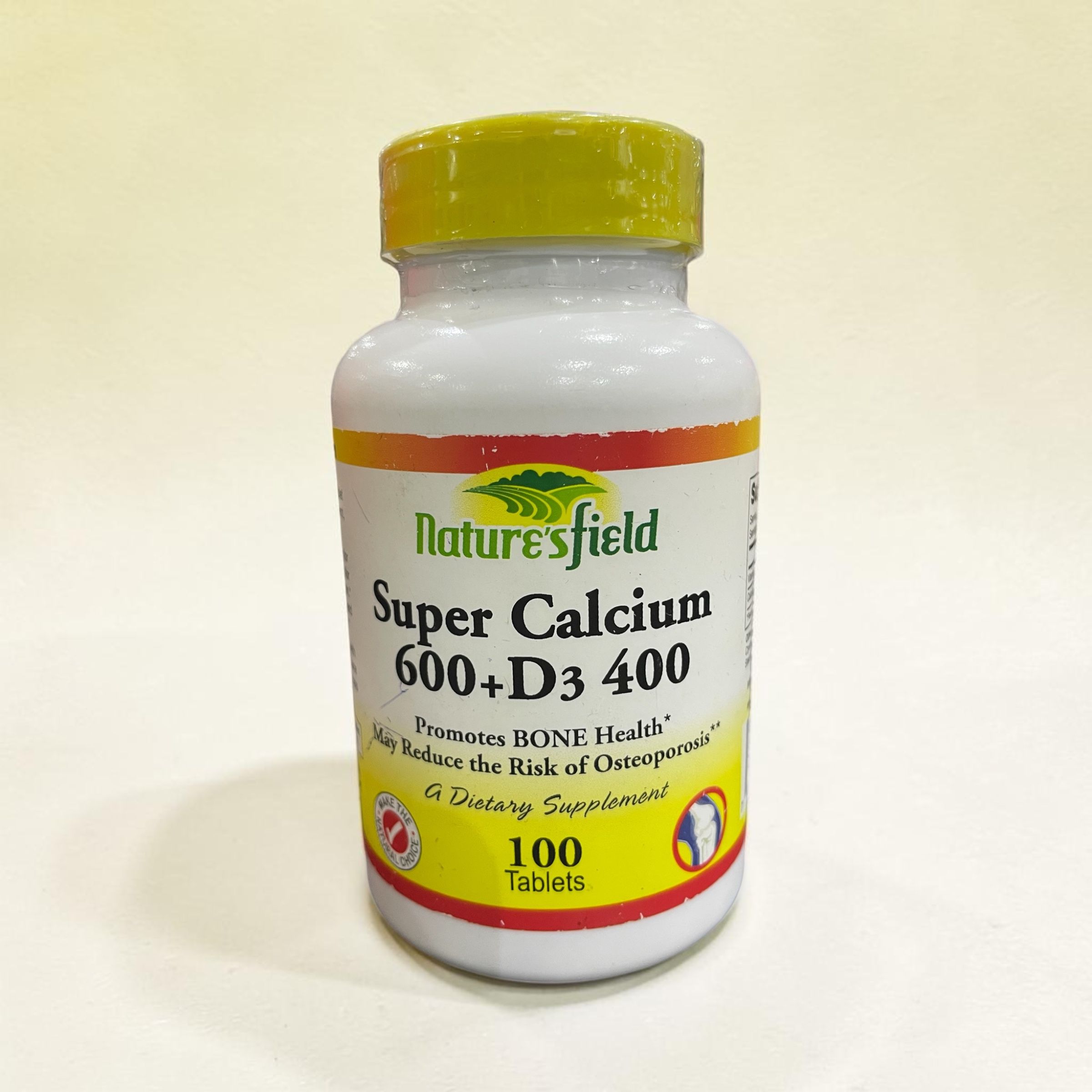 NATURE’S FIELD CALCIUM 600+D3 400MG TABS X30